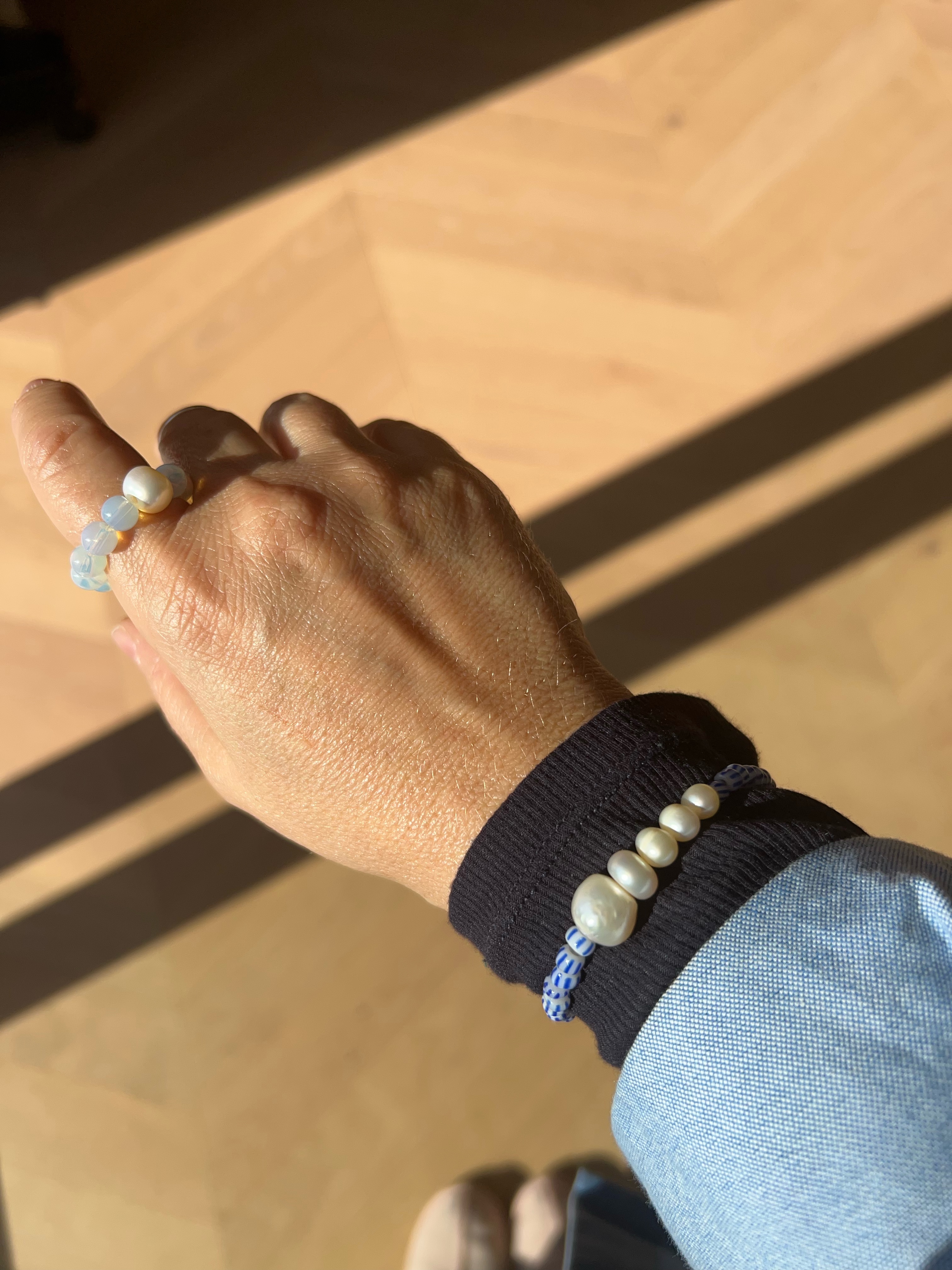 Opalite Pearl ring β photo 4