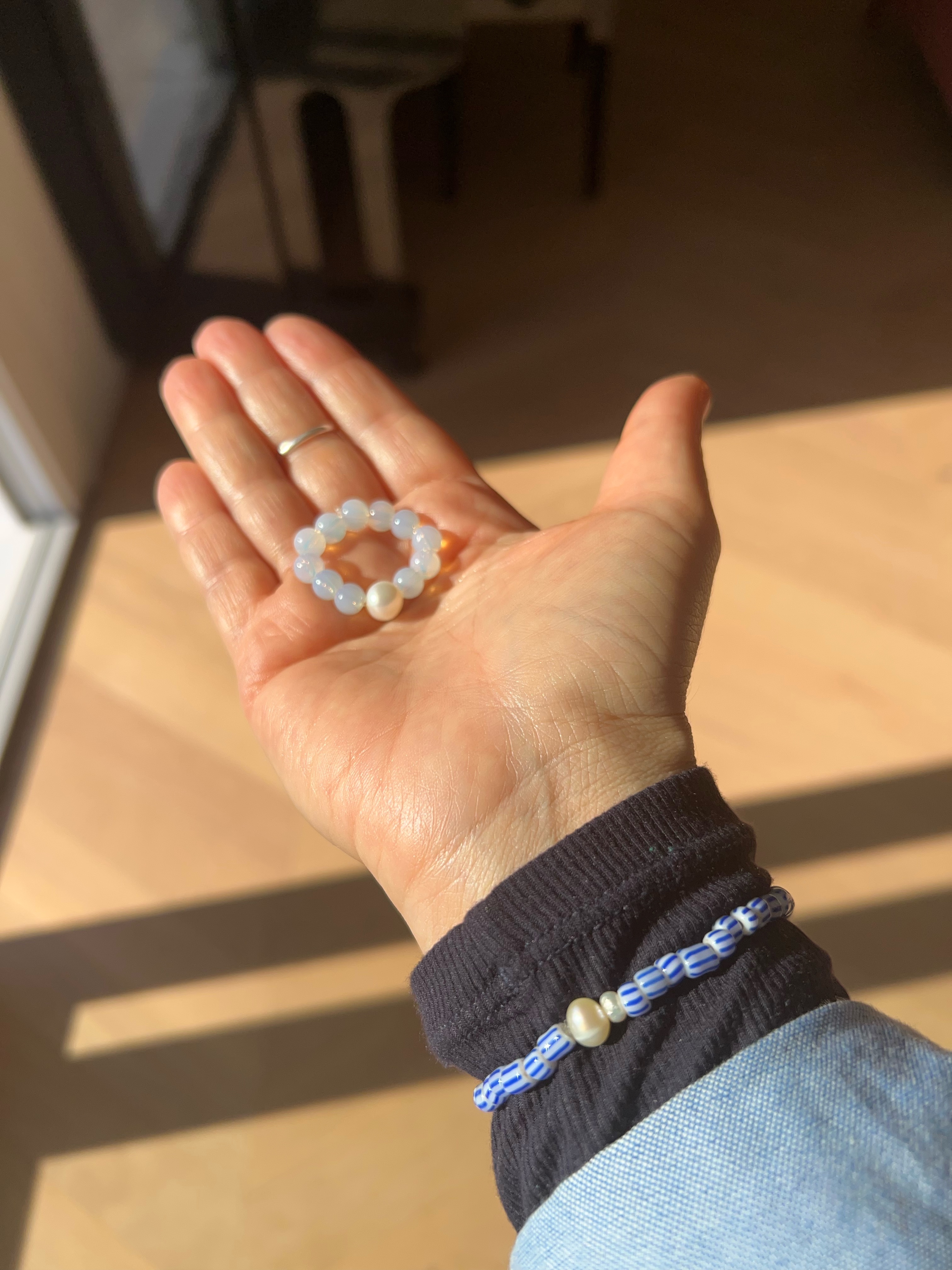 Opalite Pearl ring β photo 3