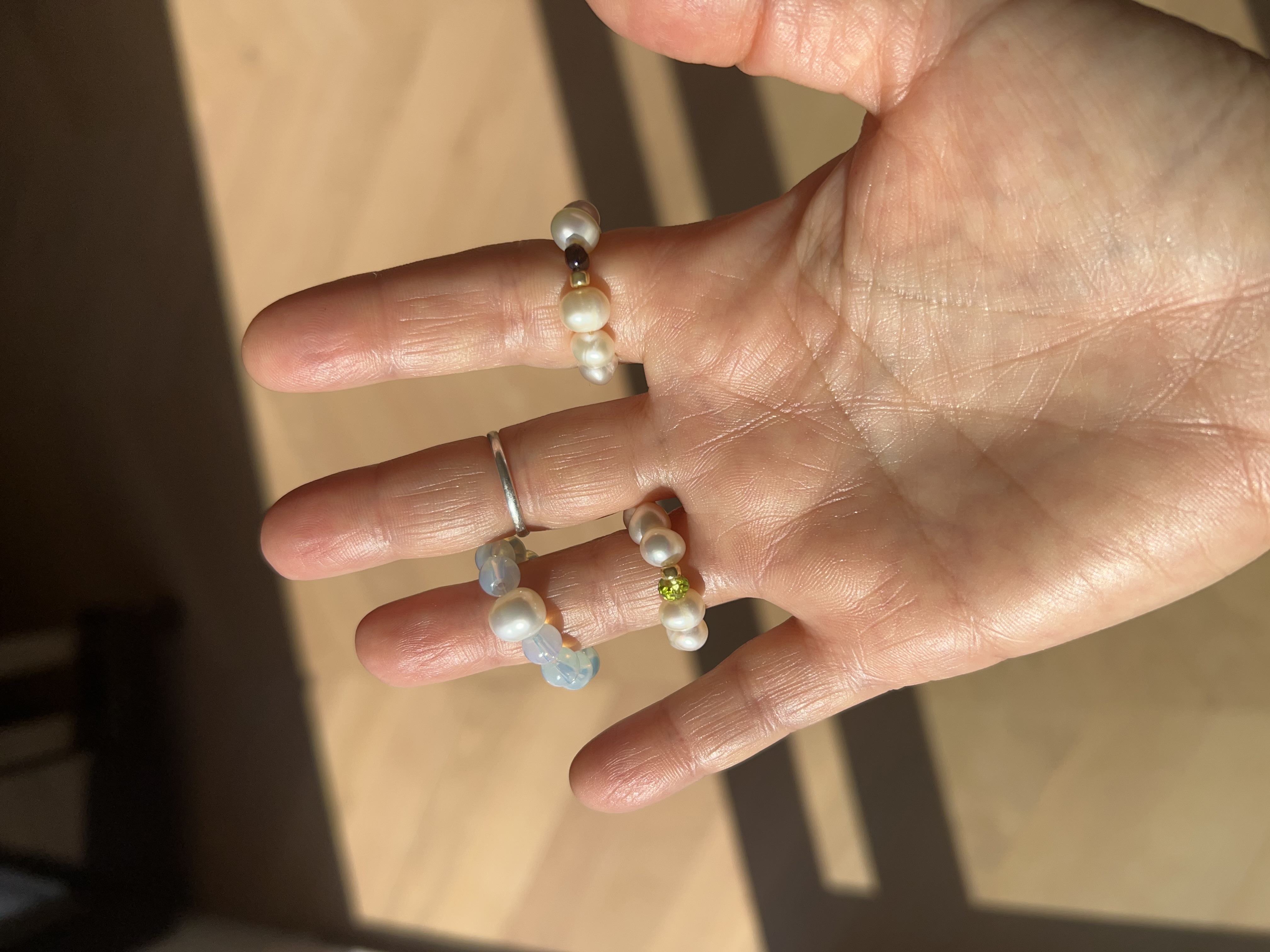 Opalite Pearl ring β photo 5