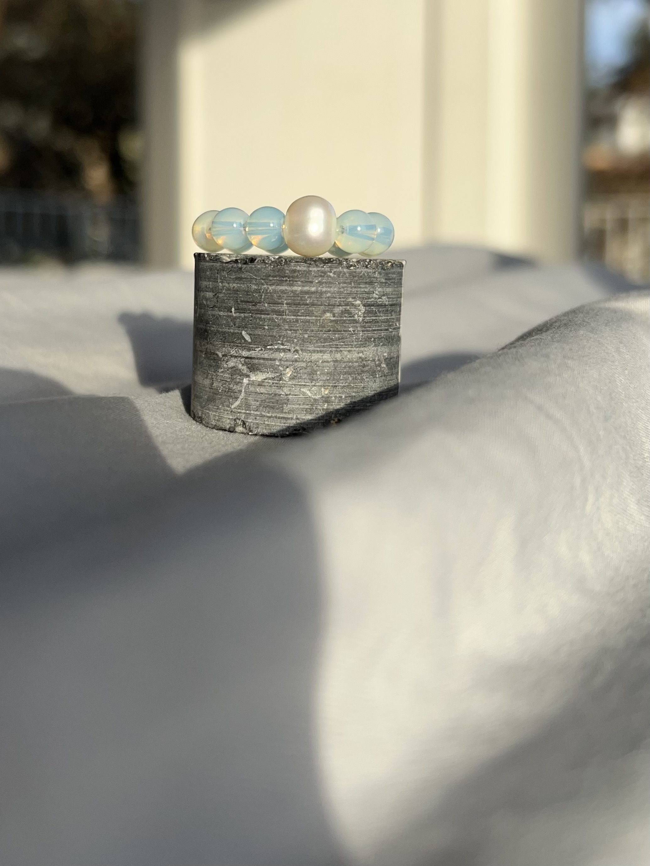 Opalite Pearl ring β photo 1